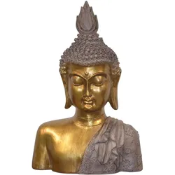 möbel direkt online Standdekoration Buddhakopf I gold