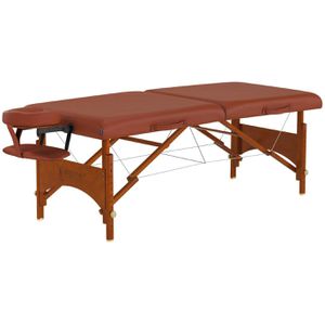 Master-Massage Massageliege Fairlane, aus Holz, mit Armauflage, 71 cm breit, 2 Zonen, zimt, klapp- & höhenverstellbar