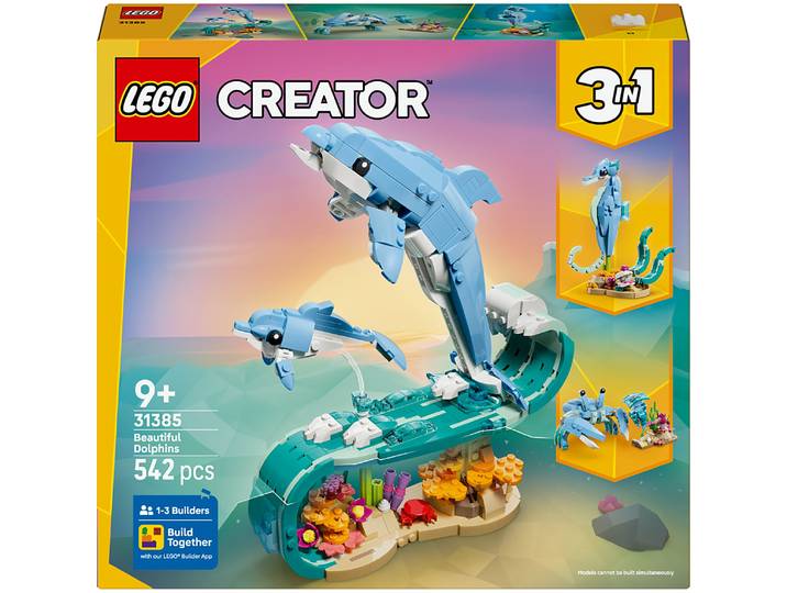 LEGO® Creator 3-en-1 - Animaux Marins : les Beaux Dauphins - 31385