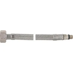 Verbindungsschlauch flexibel 1/2'' Ü-Wurfmutter x M 10, KTW-A 500 mm, langer Gewindenippel