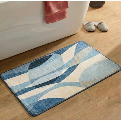 Gino Falcone "Aquata GF-170, Badvorleger, Badezimmer Teppich" Höhe 7 mm rutschhemmend beschichtet fußbodenheizungsgeeignet Badteppich, bedruckt, modernes Design, rechteckig