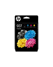 HP 937 CMYK Original Ink Cartridge 4-Pack Farbig (6C400NE#LS1)