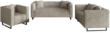 CraftPorch Mid Century Modern 3- Pieces Upholstered Living Room Set