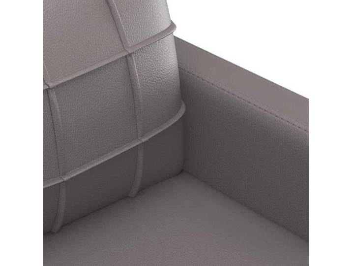 BURKE@ Sofa salon à Trois places - Canapé TRIPLE - Cadre solide - Gris 180 cm Similicuir SS812