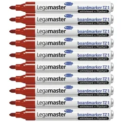 Legamaster 10x Whiteboard-Marker »TZ 1« rot