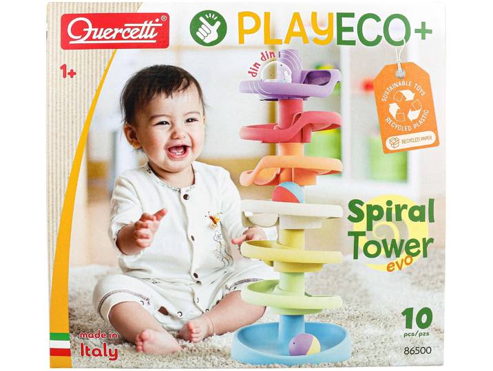 Quercetti PlayEco+ Kugelturm aus recyceltem Kunststoff