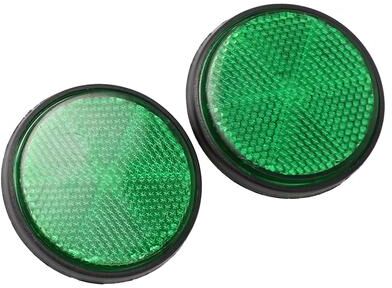 Smart Shopping Spot Motorcycle Night Reflector, Circular Reflector For Cars, Trucks, Refraction Light green
