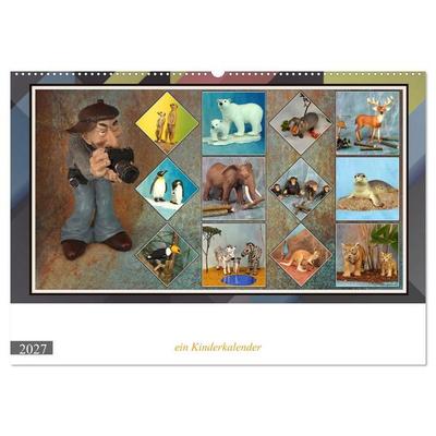 Fotograf auf Pirsch - ein Kinderkalender (Wandkalender 2027 DIN A2 quer), CALVENDO Monatskalender