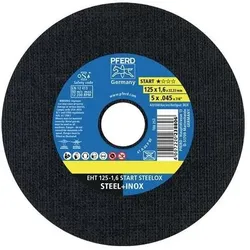 Pferd Tools Trennscheibe STEELOX BOX D125x1,6mm ger.INOX Bohr.22,23mm Box á 25 St.PFERD