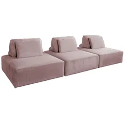 MODULSOFA WIOLO SOFT 3 MODULE 3 KISSEN Pink Cord