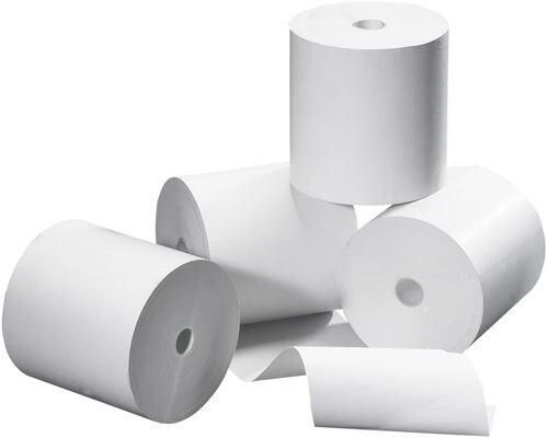 Capture 10000012 Wood-Free Paper Receipt Rolls 76 x 80mm, 12mm Core, 55m, 60gsm (Box of 50)
