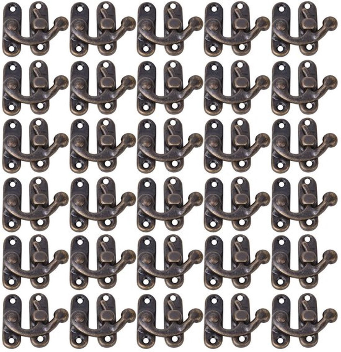 Dailygoods Hasp grendelhaak 30 stuks Antiek vintage voor sieraden
