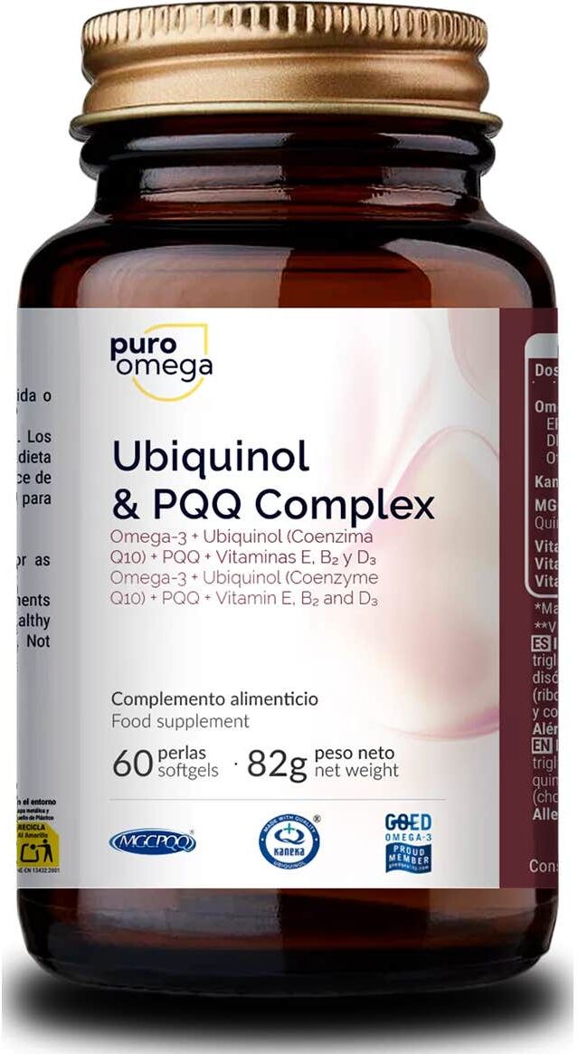 Puro Omega Ubiquinol & PQQ Complex 60 perlas