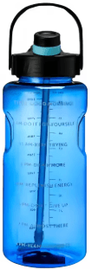 Inspire Picks 1500ml Large Capacity Sports Water Bottle With Straw And Time Marker Portable Outdoor Fitness Bottle blue 1500ml