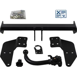 AUTO-HAK Anhängerkupplung abnehmbar Kugelstange von hinten gesteckt - FORD TRANSIT CUSTOM V362 Kasten