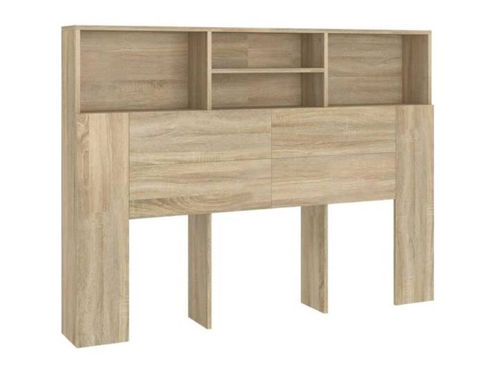 Armoire de tête de lit - ZERONE - Chêne sonoma - 140 cm - Contemporain - Design