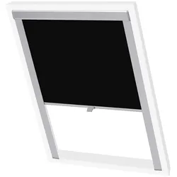 vidaXL Verdunkelungsrollo Schwarz F06
