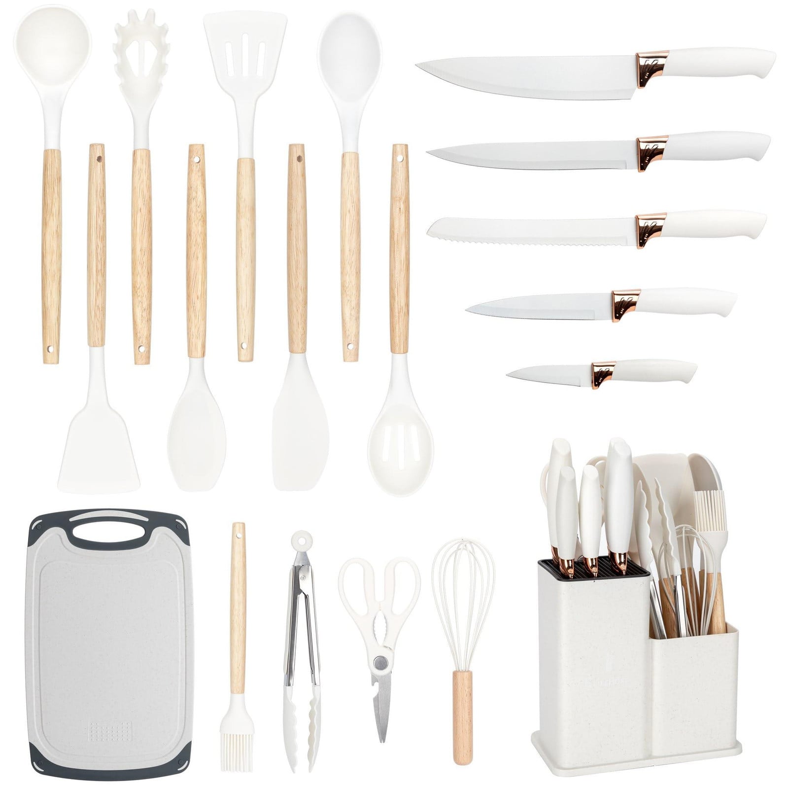Dripio 19-delige messen set inclusief snijplank en accessoires