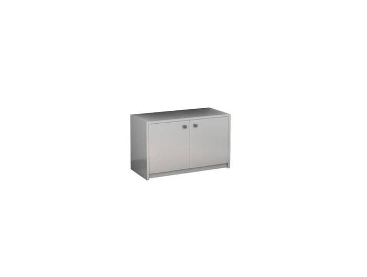 Meuble sur roulette EPURE - 70 cm blanc brillant