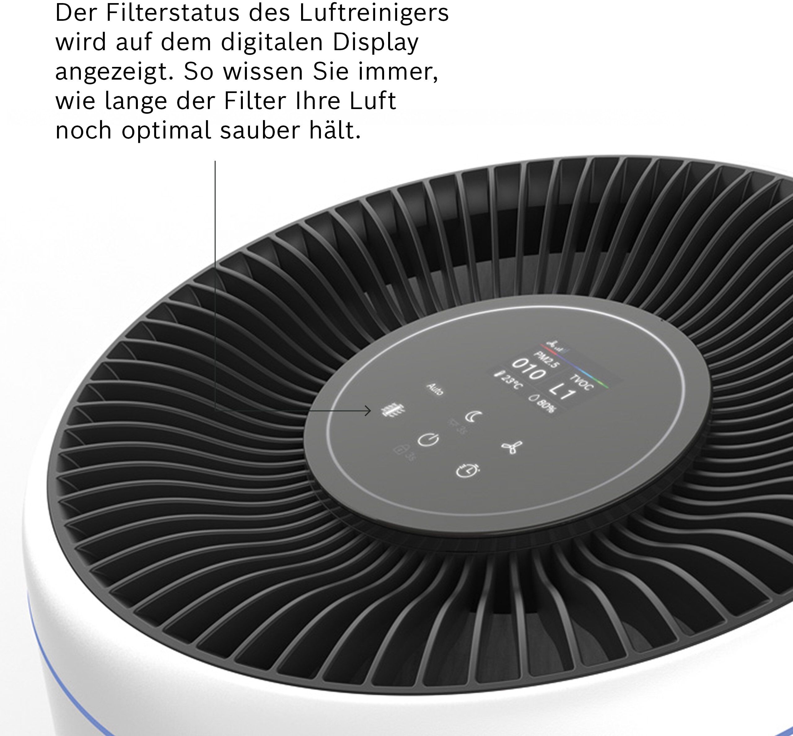 Kombifilter BOSCH "3-in-1 HEPA Filter mit Hocheffizienter Aktivkohlefilter", weiß, B:23cm H:23,5cm T:23cm Ø:23cm, Filterkartuschen, Kombifilter