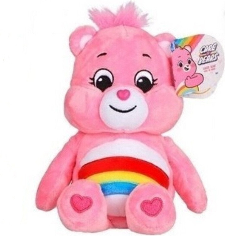 Care Bears pluche knuffel Cheer Bear (Hurrabärchi) 22 cm