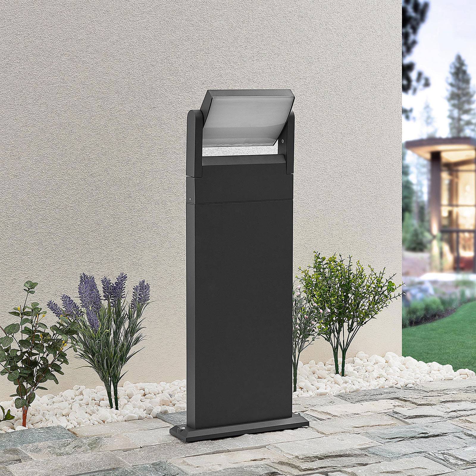 LED Pathway Light Cathalena Lindby, Alu / grey / zinc, Aluminium, Modern, Outdoor lights