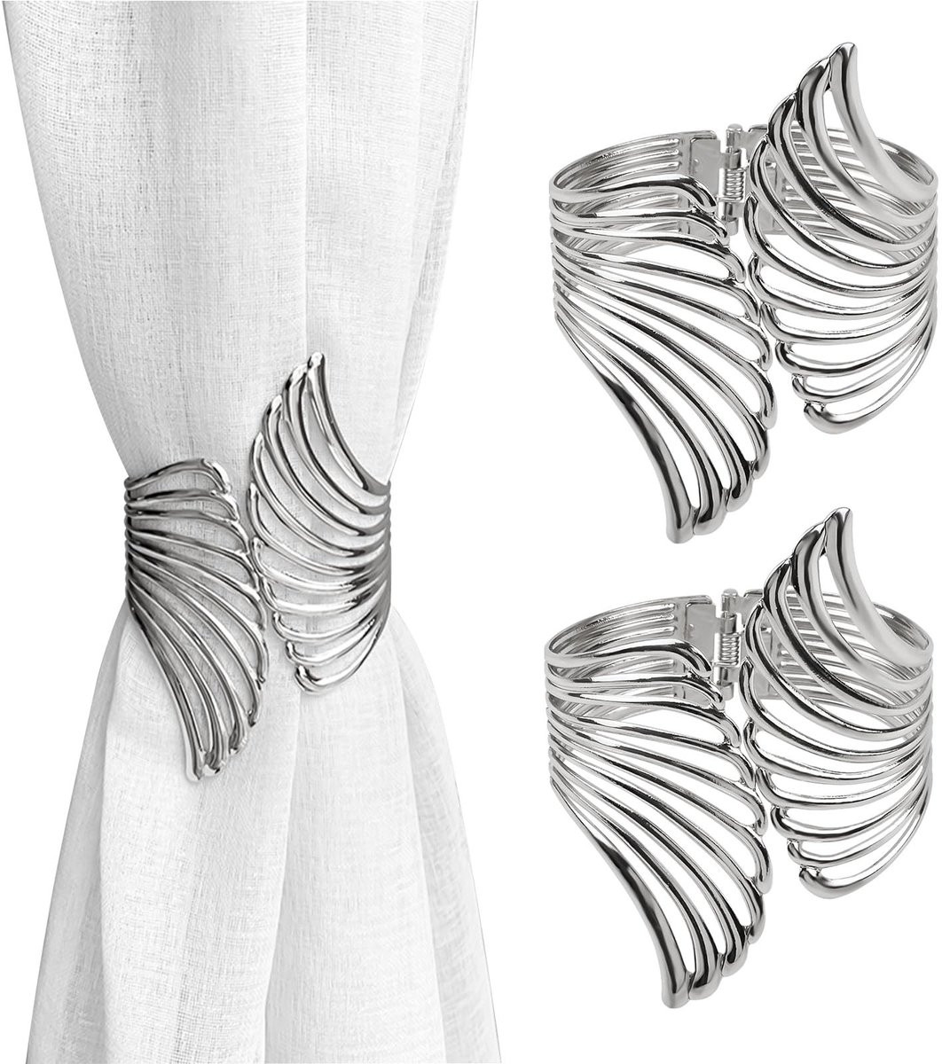 Solidchoice Gordijn Tie Backs - 2 stuks - Zink legering - Creatieve gordijn clips