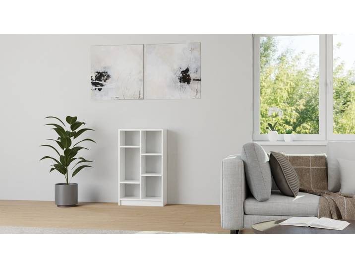 Beistellregal nach Maß MDF Beschichtet MDF Weiß matt