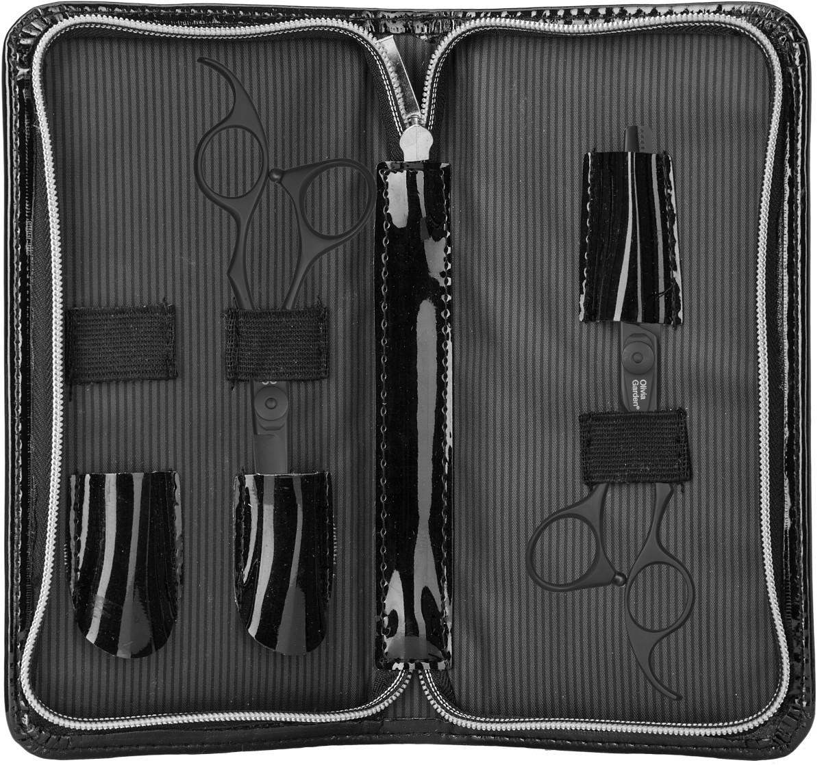 Olivia Garden Silk Cut 2er-Set Matt Black 5,75'+ Effilier S-1150