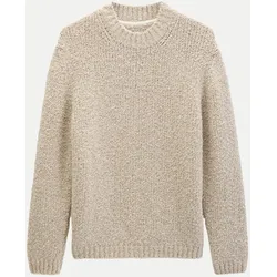 Grobstrick-Pullover 2429-Medium Beige Melange_01 L