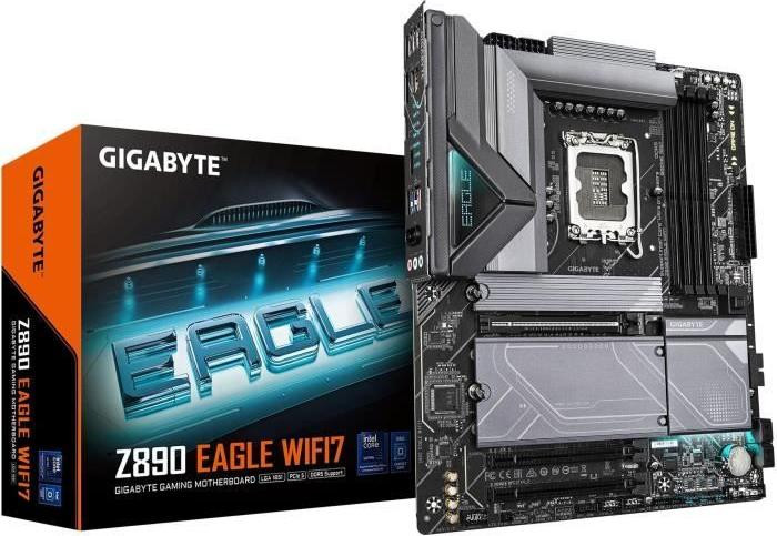 Gigabyte Z890 Eagle WiFi7 Moederbord, Socket 1851, DDR5, USB4, ATX