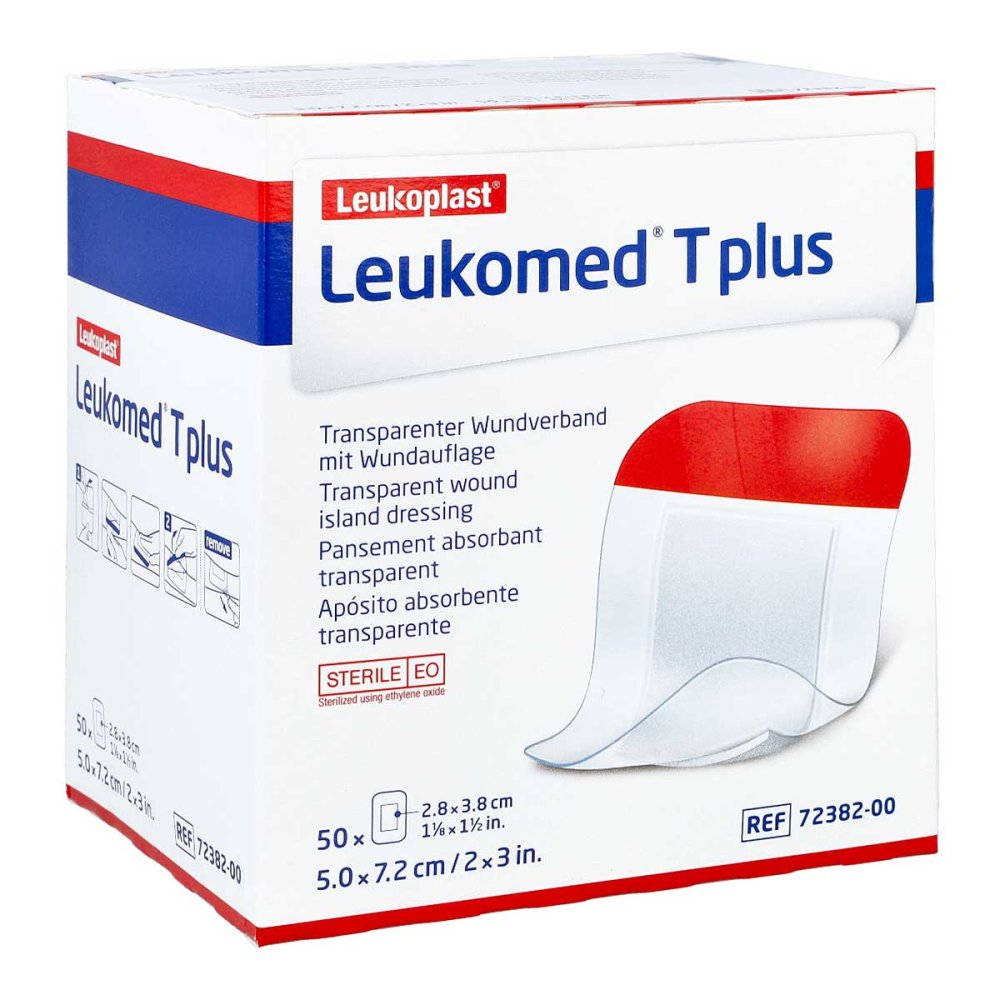 BSN medical GmbH Leukomed transparent plus sterile Pflaster 5x7,2 cm 01051040