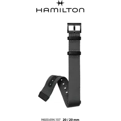 Hamilton - Textilband 20mm/20mm H690.694.107 - grau