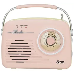 Elta ELTRA Radio LUIZA RETRO SP-11 MP3 USB SD PINK (AM, FM), Radio, Pink