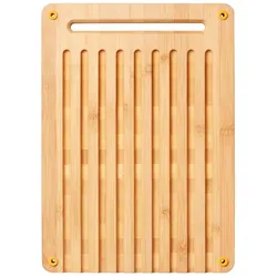 Fiskars Functional Form bamboo table for bread cutting, Schneidebrett, Braun