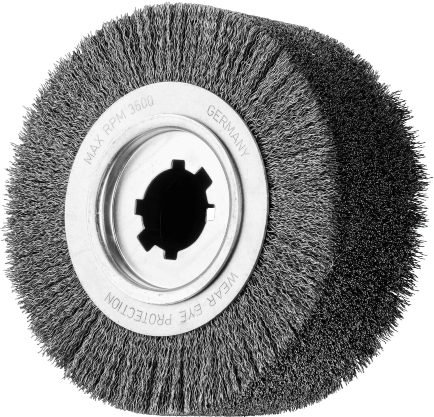 PFERD TOOLS Entgratbürste ungezopft RBU Ø 250x100x50,8 mm Bohrung Stahl-Draht-Ø 0,50mm stationär (43506821)