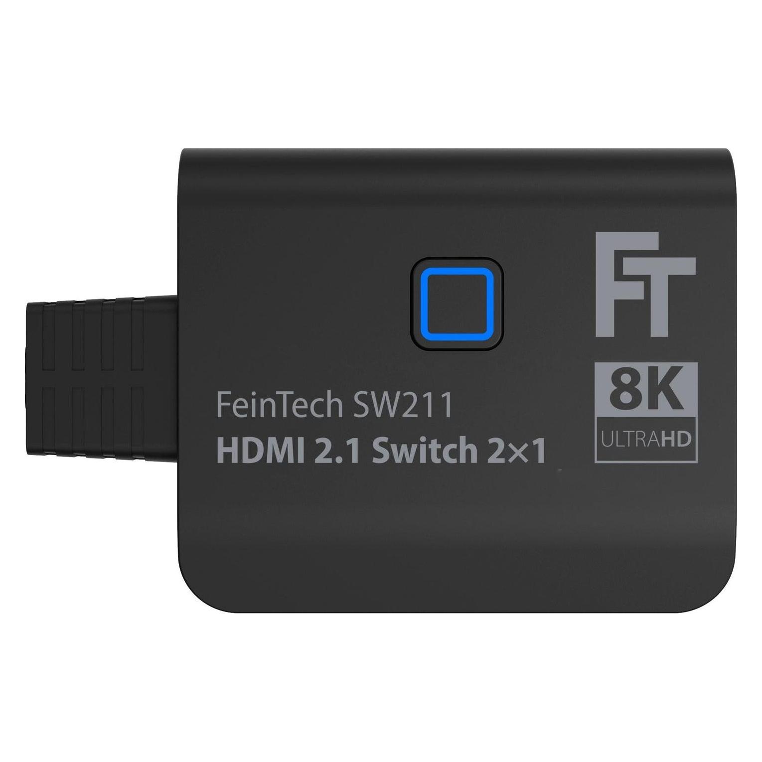 FeinTech SW211 HDMI 2.1 8K Bi-Directional Switch 2 In 1 Out | Splitter 1 In 2 Out | Pigtail (54041167)