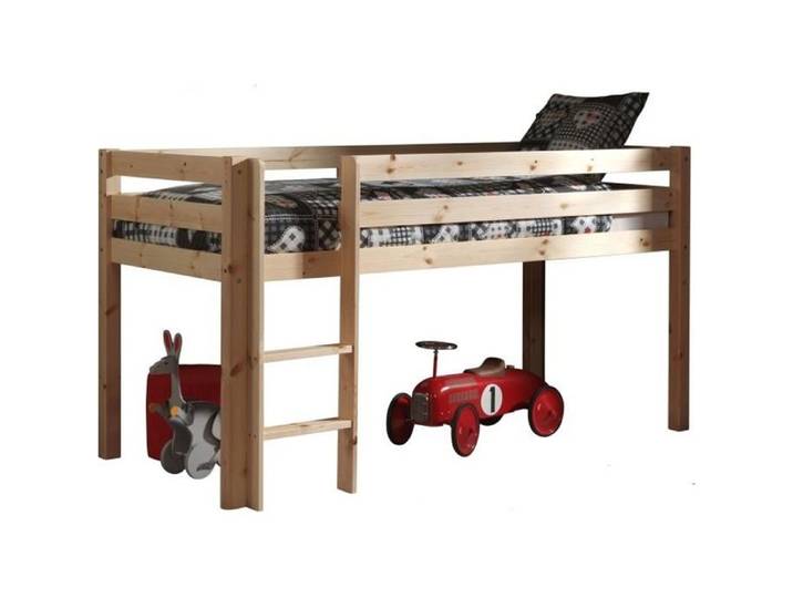 Lit enfant mezzanine Pirates bois - PINO - 140x200 cm - VIPACK
