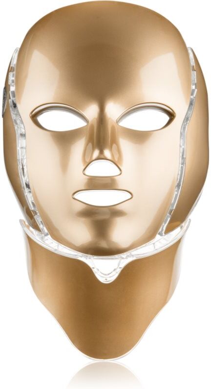 PALSAR7 LED Mask Face and Neck LED treatment mask for face and neck Gold 1 pc