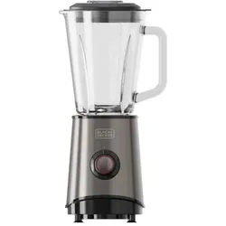 Black & Decker Blender kielichowy Black&Decker BLACK+DECKER Blender kielichowy 800 W BXJB801E 1,5 Litra, Standmixer, Silber