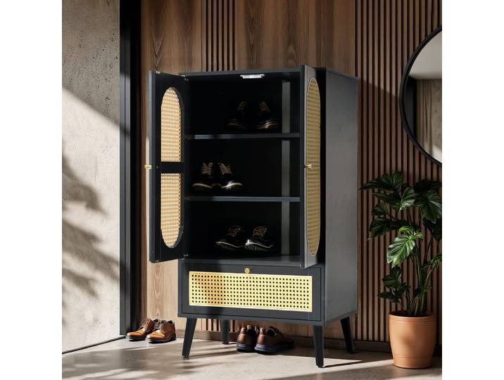 Meuble de rangement élégant pour chaussures et accessoires