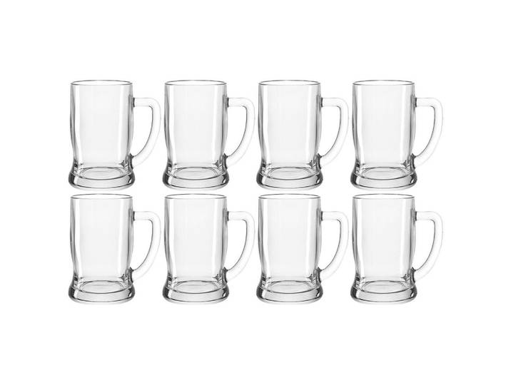 Leonardo Gläserset Taverna, Klar, Transparent, Glas, 8-teilig, 610 ml, 13.40x15.20x9.60 cm, Gläser, Gläsersets