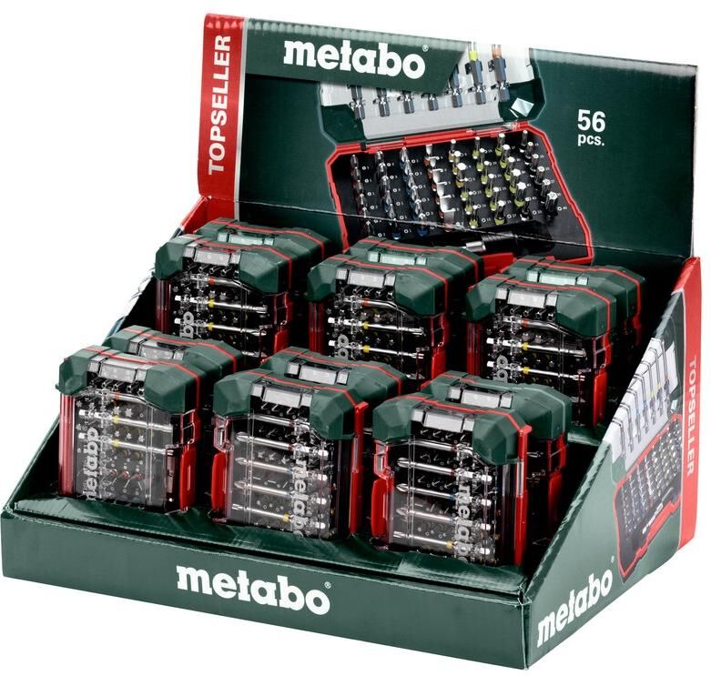 Bit-Set METABO "Box 56-teilig", bunt, Stahl, Bits, Bit-Set bunt Einheitsgröße
