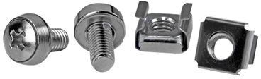 Startech.com 50 pkg m6 mounting screws and cage nuts for server rack cabinet