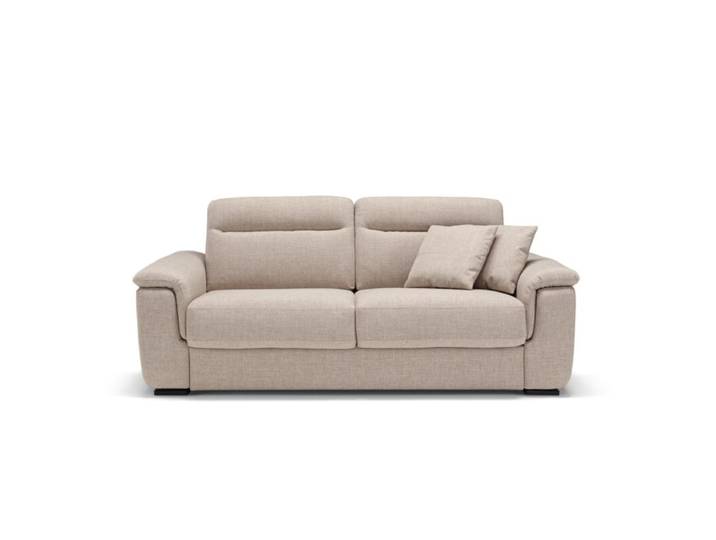 Dixx Divani Artu Schlafsofa mit abnehmbarem Bezug - bei 30°C waschbar - Gemini 020 natur Komfortabel und praktisch, mit Matratze, in zeitlosem Design, alle Bezüge abnehmbar, ideal für Gäste Schlaffunktion Zeitlos