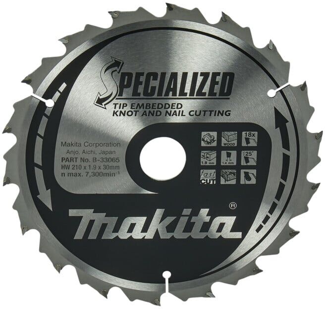 Scie spécialisée Makita 210x30x18Z (B-33065) (B-33065)