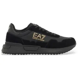 EA7 Unisex. 7X000380_AF19175 Laufschuhe Inspired Schwarz (38), Wohnung, Schnürsenkel, Sportlich