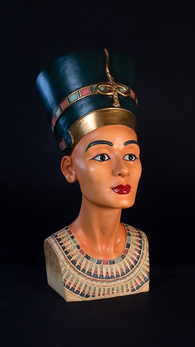 Parastone Egyptische kunst Nefertiti Buste beeld voor op tafel, Hoogte: 30,5 cm
