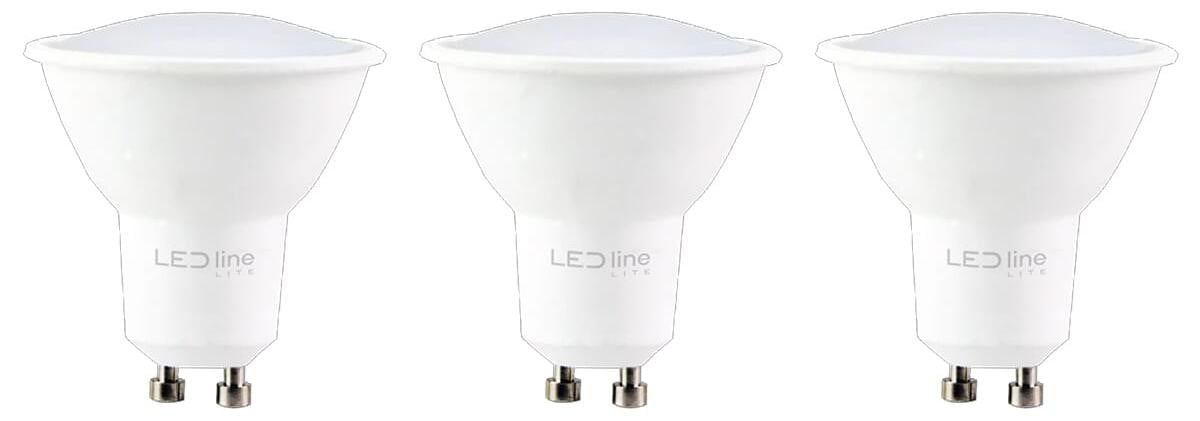 LED Line LED Spot PAR16 GU10 Mat - 5W 450lm 4000K Neutraalwit - 3 stuks