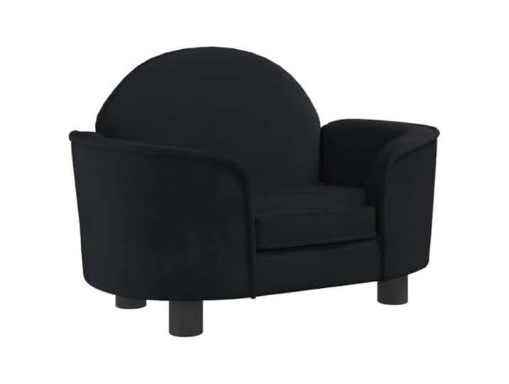 vidaXL Lit pour Chien Noir 66x40x45 cm Velours